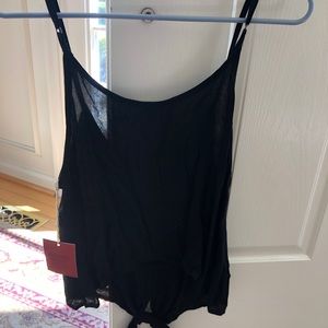 Black tank top